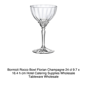 Copa de champán Florian 24 cl, altura 16.4 cm, diámetro 9.7 cm, Bormioli Rocco - Product Image 2