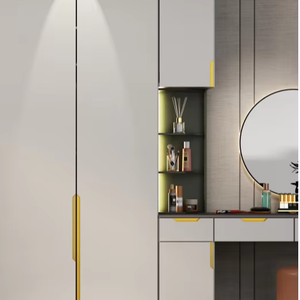 Modern Invisible Aluminum Alloy Embedded Drawer Handles for Dresser Wardrobe Kitchen Sliding <strong>Doors</strong>-Eco-Friendly Durable - Product Image 1