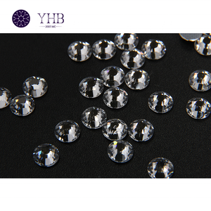 Yhb Thương Hiệu Nhà Máy Pha Lê Flatback Hotfix Pha Lê Rhinestone Xác Thực Glass Hotfix Thạch - Product Image 1