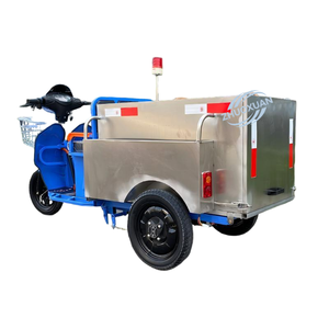 Triciclo Eléctrico de 48V 580W, Camión de Basura de Acero Inoxidable de 400L con Capacidad de Carga de 100-200kg y Autonomía de 50-70km para Limpieza de Calles - Product Image 6