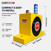 GT60 Serie pneumatischer Turbinenvibrator für Industrie Trichter Silo Materialfluss gegen Verstopfung Luftvibrator