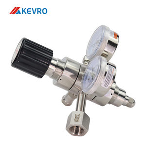 Régulateur à deux étages de qualité laboratoire avec vanne de pression de <span class=keywords><strong>gaz</strong></span> manométrique en acier inoxydable <span class=keywords><strong>Sortie</strong></span> stable pour laboratoires et analyses - Product Image 4