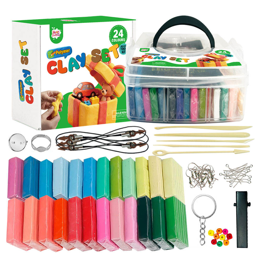 Ensemble de 24 couleurs d'argile polymère