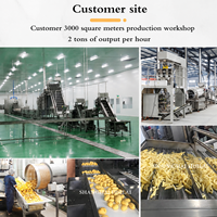 Volledig automatische productielijn voor aardappelchips fabriek aardappelchipsmachine