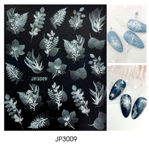 Autocollants <span class=keywords><strong>pour</strong></span> <span class=keywords><strong>ongles</strong></span> en forme de flocon de neige et de fleurs, effet 5D en relief, autocollants <span class=keywords><strong>pour</strong></span> <span class=keywords><strong>ongles</strong></span> de Noël, design hivernal, nouveauté <span class=keywords><strong>2022</strong></span> - Product Image 2