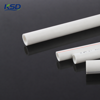 Tuyau PPR KSD PN20, tube en plastique, tubo plomberie PPR, tuyaux et raccords PPR, tuyau PPR pour eau chaude et froide