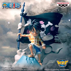 BANDAI Original Genuine Banpresto <span class=keywords><strong>WCF</strong></span> Log Stories One Pieces <span class=keywords><strong>Luffy</strong></span> Figurine d'action d'anime en PVC, modèle de jouet pour cadeaux - Product Image 2