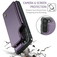 Nouvelle Pochette 3-en-1 RFID pour Samsung Galaxy S26 Ultra S25 S24 S23 – Étui Portefeuille avec Fermeture Éclair et Étui à Cartes Détachable pour Samsung S26 Ultra