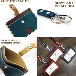 Boshiho Badge <b>Holder</b> PVC Opaque Vertical Horizontal Card Case With Lanyard For Business <b>ID</b> Cards - Product Image 5