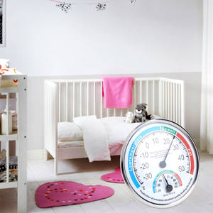 Thermomètre rond, hygromètre d'intérieur, instrument de surveillance de la température et de l'<span class=keywords><strong>humidité</strong></span>, compteur de haute précision, à suspendre au <span class=keywords><strong>mur</strong></span> - Product Image 6