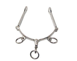 Halter Kuda Logam Lepas Pasang Berkualitas Tinggi Grosir dengan Lebar Dalam yang Dapat Disesuaikan, Perlengkapan Kuda, Bit Cheval, Bit Snaffle Barat dengan Gesper - Product Image 1