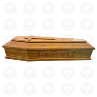 Ataúd de Madera Europeo con Certificación FSC, Fábrica de Origen Shandong, Materiales y Colores Personalizables, Ataúd Funerario de Alta Gama SDD Tmallwood
