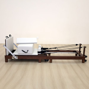 Nuevo estilo, reformador de Pilates de color nogal, reformadores plegables, uso doméstico, estudio de Yoga, equipo de Fitness de madera maciza, gimnasio - Product Image 2