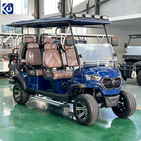 Voiturette de golf électrique 6 places CAMP, 72 volts, moteur 5KW, certifiée CE, chariot utilitaire pour parcours de golf, hôtel, villa - Vente chaude