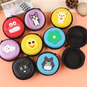 Estuche con cremallera de EVA con diseño de dibujos animados, mini y lindo, para estudiantes, organizador de auriculares, llavero, billetera portátil - Product Image 2
