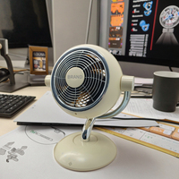 Ventilateur de bureau classique à 3 vitesses tête métallique inclinable réglable Style vintage Mini ventilateur de table prise américaine espagnol pour la maison bureau utilisation en extérieur