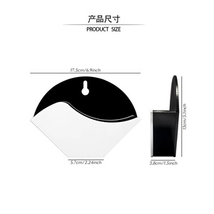 Support mural pour filtre à café en acrylique, design moderne et simple, noir et blanc, modèle Y231143 - Product Image 2
