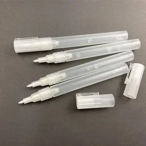 Hot sale 0.7mm tip refill ink empty paint marker pen with transparent barrel