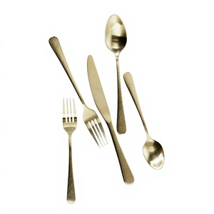 Antique Luxury <b>Gold</b> Silverware <b>Set</b> Decorative Wedding Occasion Dinnerware Reusable High Quality Stainless steel <b>Cutlery</b> <b>Set</b> Sale - Product Image 1