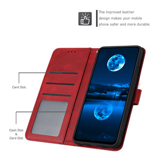 Étui de téléphone TPUPU en cuir de veau uni de style professionnel pour <span class=keywords><strong>Honor</strong></span> X5C PLUS X8D avec design à rabat, emplacements pour cartes, <span class=keywords><strong>portefeuille</strong></span> - Product Image 3