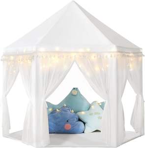 Tente de jeu princesse blanche grande taille, château pour enfants, tente de jeu extérieure pour filles, décoration de chambre - Product Image 1