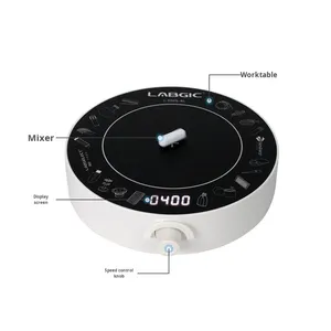 خلاط مغناطيسي صغير من لانجكي L-DMS-4L مع شاشة رقمية، طاولة تحريك كهرومغناطيسية صغيرة للمختبرات - Product Image 2