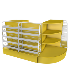 <span class=keywords><strong>Mostrador</strong></span> <span class=keywords><strong>de</strong></span> Caja Moderno y Elegante, Modular, <span class=keywords><strong>de</strong></span> Acero/Metal/<span class=keywords><strong>Madera</strong></span>, para Supermercados - Product Image 2