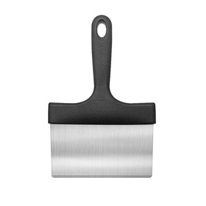 Brosse de nettoyage pour plancha avec ensemble de pierres, manche en acier inoxydable poli, outils de barbecue polyvalents en plastique - Product Image 3