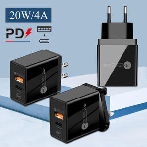 2025 новое популярное многофункциональное зарядное устройство PD20W для мобильного телефона Apple Iphone12US EU UK Type-c адаптер для зарядной головки - Product Image 2