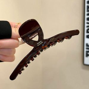 Elegante Pinza Grande de Acetato Hecha a Mano para Mujer, para Peinados de Moño, Estilo Vintage Chic, Adorno para el Cabello, Regalo para Bodas y Fiestas - Product Image 2