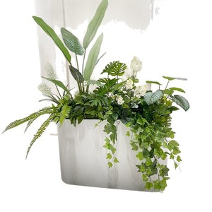 Foglie Artificiali di Tartaruga, Palma Areca, Nandina, Pianta Verde per Fioriera, Decorazione per Ufficio, Centro Commerciale, Ristorante, Negozio di Abbigliamento, Casa - Product Image 5