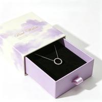 Boîte cadeau personnalisée pour bijoux avec doublure en velours pour bague, boucles d'oreilles, collier, mariage, fiançailles, emballage de vente au détail