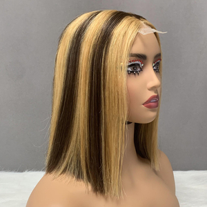 Pelucas Cortas Bob a Precio Económico, Pelucas Vietnamitas Lisas Naturales de 10 Pulgadas 2x6, Pelucas de Cabello Humano Kim - Product Image 5