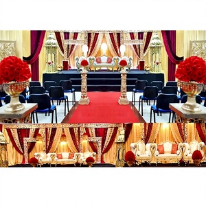 Décor de scène de thème féminin, décor traditionnel pour mariage marocain, installation de scène nicah, décor pour réception - Product Image 1