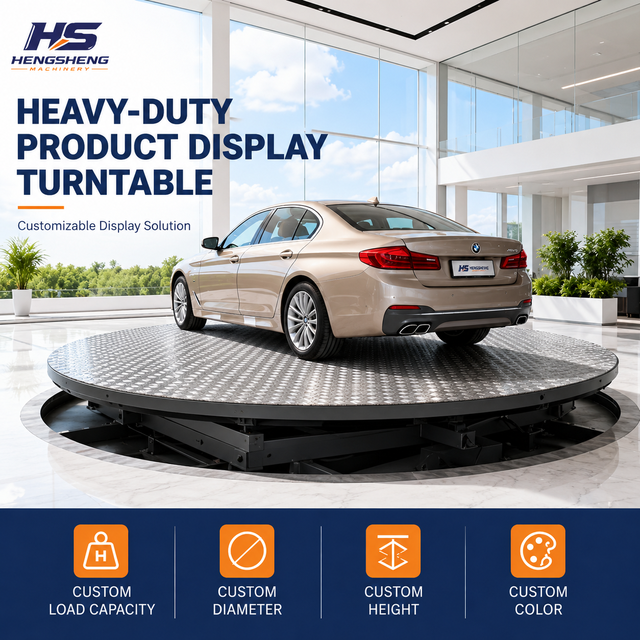 Turntable Platform Custom Product Showcase with Heavy Duty Structure for Exhibition Display