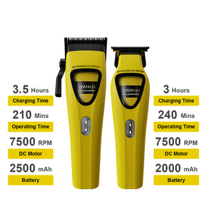 Kit <span class=keywords><strong>de</strong></span> Máquina <span class=keywords><strong>de</strong></span> Cortar Pelo Profesional con Motor Externo, Cuchillas DLC Sin Escobillas <span class=keywords><strong>de</strong></span> 9800 rpm, Recortadoras <span class=keywords><strong>de</strong></span> Barbero - Máquinas <span class=keywords><strong>de</strong></span> Barbería - Product Image 2