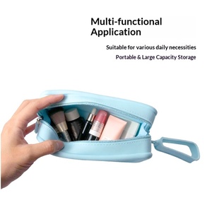 Firkin Silicone Handbag Transparent Jelly Bag Window Portable Large Capacity Handbag Students Phone Pouch Storage - Product Image 2