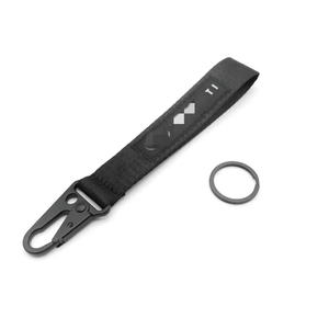 Venta al por mayor de moda negro coche logotipo bordado tela llavero ordenador bordado costura águila pico muñequera prevenir llave - Product Image 4