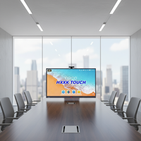 Tableau blanc interactif intelligent pour salle de classe de 98 pouces avec écran LCD 4K multi-touch 40 points, processeur Intel Core I3/I5/I7, Android/Windows, 8 Go/16 Go de RAM
