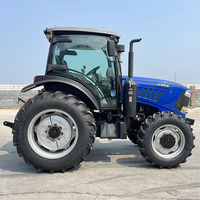 Mini Tractor Agrícola Compacto 4x4 4WD Euro5 CE 90HP 100HP 120HP Multifuncional con Cabina Climatizada
