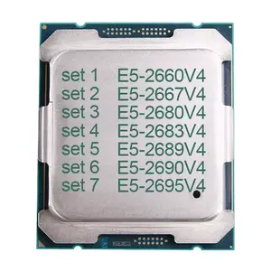 CPU para Intel Xeon E5-2680V4 E5-2660V4 E5-2667V4 E5-2683V4 E5-2689V4 E5-2690V4 E5-2695V4 Processador LGA2011-3 18 núcleos