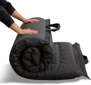 便携式可折叠蒲团床垫、防过敏面料和记忆泡沫床垫垫，适用于户外室内野营客车 - Product Image 1