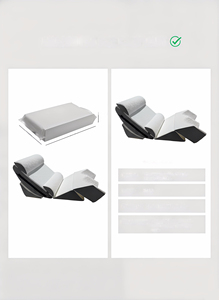 Coussin Ergonomique Certipur en Mousse à Mémoire de Forme Solide pour <span class=keywords><strong>Lit</strong></span>, Soutient le Corps, le Dos, le Cou, les Jambes, Soulage le Reflux Acide, le Confort Gastrique et les Ronflements - Product Image 5