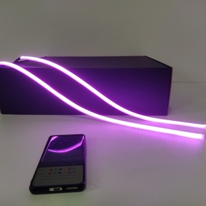 Venta al por Mayor de 2 Piezas de Luces LED DRL para Automóvil, Tira Flexible de Luces de Circulación Diurna, Luces Intermitentes, 12V DRL RGB - Product Image 2