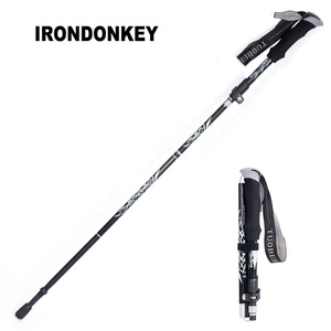 IRONDONKEY léger voyage en alliage d'aluminium canne d'<span class=keywords><strong>alpinisme</strong></span> pliant équipement d'<span class=keywords><strong>alpinisme</strong></span> adapté accessoires de randonnée - Product Image 1