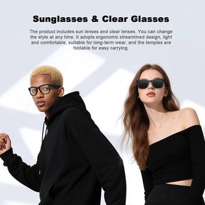 G2 8MP HD occhiali per fotocamera 1080P registrazione Video AI occhiali da sole intelligenti traduzione in tempo reale auricolare Audio Audio con orecchio aperto - Product Image 5