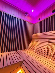 Indoor Far Infrared Sauna Room 3 Person Family Size Health Care Spa Sauna Room with Panel - Product Image 2