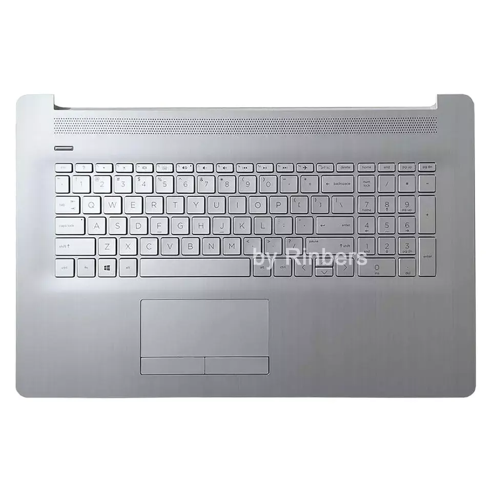 L92785-001 Laptop Palmrest Upper Case Top Case dengan Keyboard Backlit dan Touchpad PTP untuk HP Pavilion 17-By 17BY 17-CA 17CA Top C