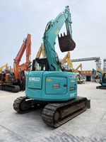Mini-excavatrice sur chenilles d'occasion Kobelco SK75, modèles SK30SR-SK70SR, 7 tonnes, godet de 0,4 m, pompe Kawasaki