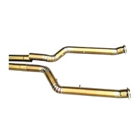 Système d'échappement à soupapes en titane haute performance sur mesure avec finition lisse de 1,5 mm d'épaisseur pour M5 F90 G90 G99 4.4T